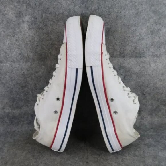 CONVERSE All Star White Low Top Sneakers Chuck Taylor Shoes SZ W9.5 -M7.5 - Picture 6 of 15